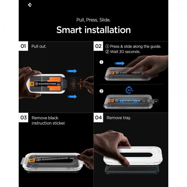 Spigen Samsung Galaxy S26 Ultra näytönsuoja GLAS.tR EZ Fit Pro Anti Reflection 2-pack