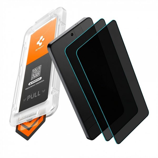 Spigen Samsung Galaxy S26 Ultra -näytönsuoja GLAS.tR EZ Fit Pro Privacy, 2 kpl