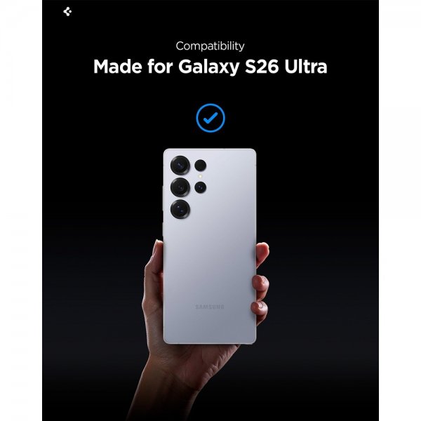 Spigen Samsung Galaxy S26 Ultra -näytönsuoja GLAS.tR EZ Fit Pro Privacy, 2 kpl