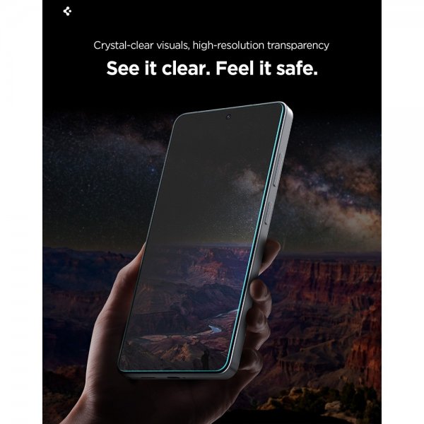 Spigen Samsung Galaxy S26 Ultra -näytönsuoja GLAS.tR EZ Fit Pro Privacy, 2 kpl