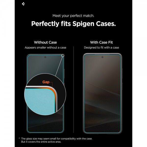Spigen Samsung Galaxy S26 Ultra -näytönsuoja GLAS.tR EZ Fit Pro Privacy, 2 kpl