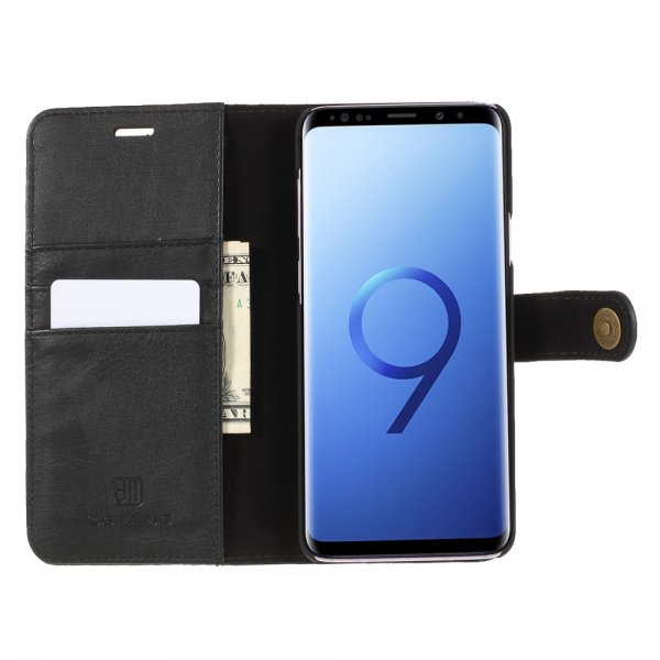 Dg.Ming Samsung Galaxy S9 Plus Lompakkokotelo Irrotettava Kuori Musta