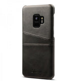 Samsung Galaxy S9 Kotelo, jossa kaksi korttipaikkaa, musta
