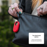 Kiinteä Samsung Galaxy SmartTag2 -pidike, silkkisen musta