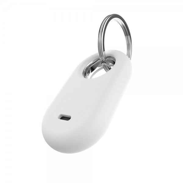 Kiinteä Samsung Galaxy SmartTag2 -pidike Silky White
