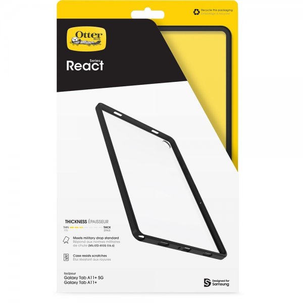 Otterbox Samsung Galaxy Tab A11 Plus kuori React Black Crystal