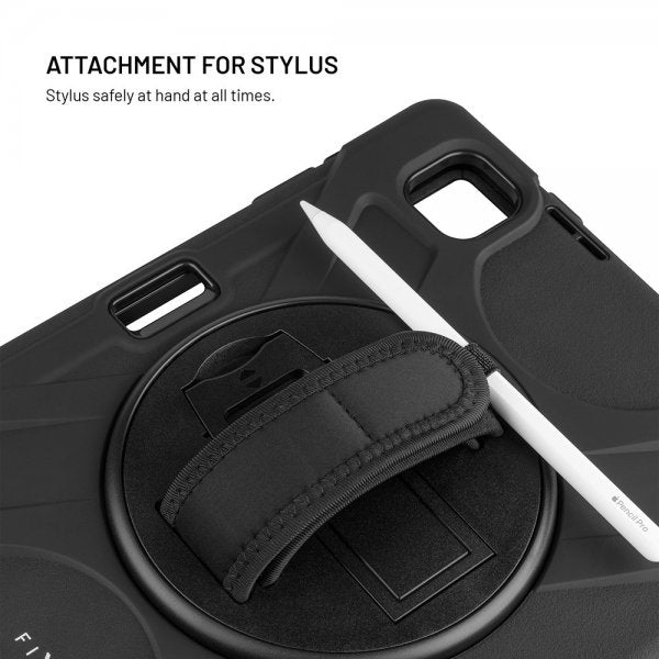 Kiinteä Samsung Galaxy Tab A11 -suojakotelo, kestävä, musta