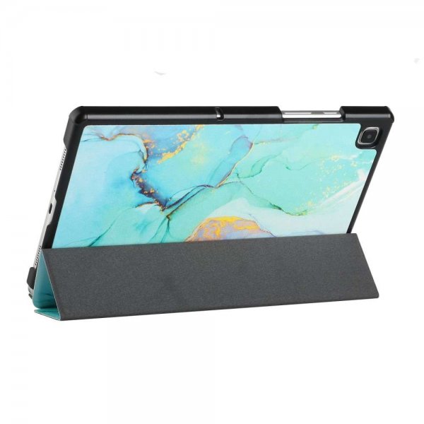 Samsung Galaxy Tab A7 -suojakuori, vihreä marmorikuvio