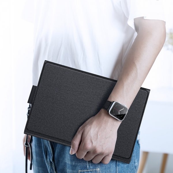 Dux Ducis Samsung Galaxy Tab A8 -kotelo näppäimistöllä, musta