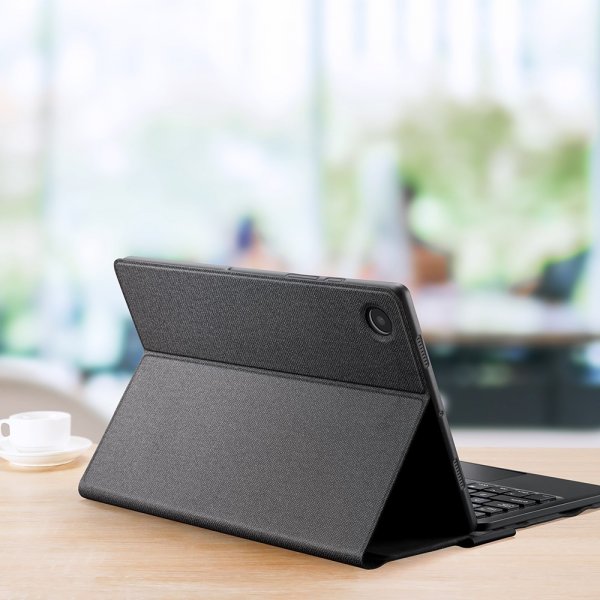 Dux Ducis Samsung Galaxy Tab A8 -kotelo näppäimistöllä, musta