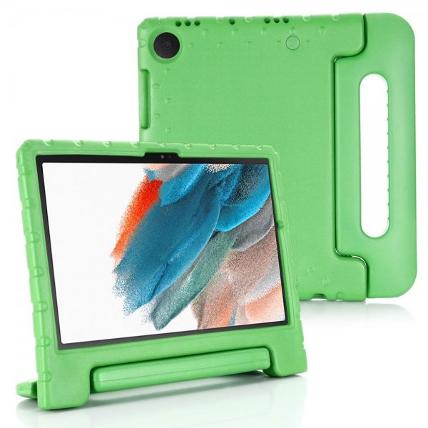 Samsung Galaxy Tab A8 Kotelo ja Kahva Vihreä
