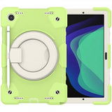Samsung Galaxy Tab A8 Kuori hihnalla, jalustatoiminnolla, vaaleanvihreä