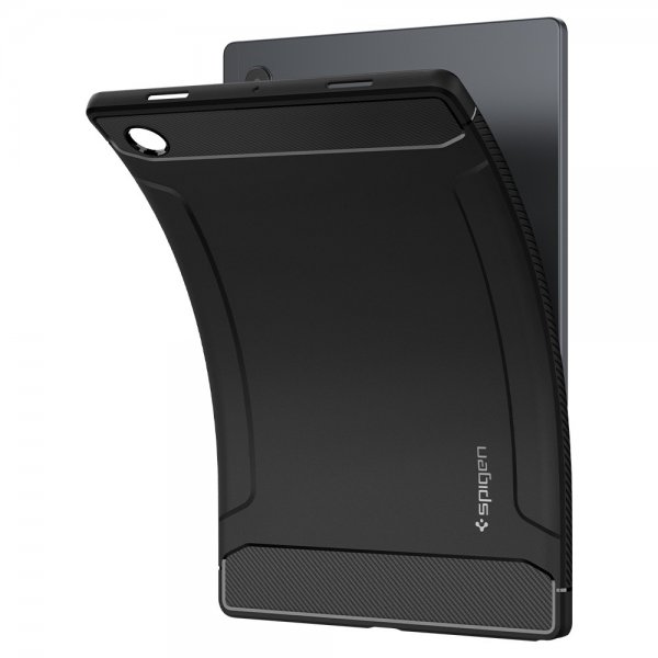 Spigen Samsung Galaxy Tab A8 -suojakuori, Rugged Armor, mattamusta