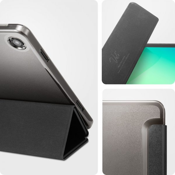 Spigen Samsung Galaxy Tab A9 Plus/Tab A11 Plus suojakotelo Smart Fold, musta
