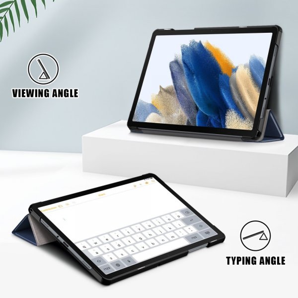 Samsung Galaxy Tab A9 Plus -suojakotelo, kolmiosainen, sininen