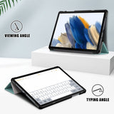 Samsung Galaxy Tab A9 Plus Suojakotelo Trifold Vihreä