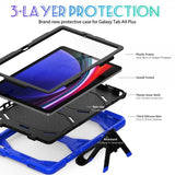 Samsung Galaxy Tab A9 Plus/Tab A11 Plus Kuori Heavy Duty Armor Sininen