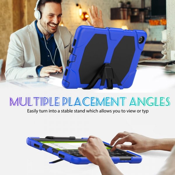 Samsung Galaxy Tab A9 Plus/Tab A11 Plus Kuori Heavy Duty Armor Sininen