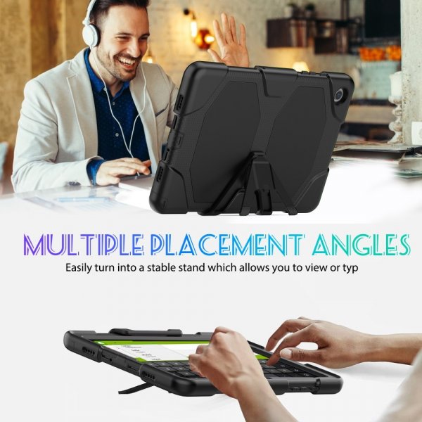 Samsung Galaxy Tab A9 Plus/Tab A11 Plus Kuori Heavy Duty Armor Musta