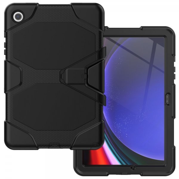 Samsung Galaxy Tab A9 Plus/Tab A11 Plus Kuori Heavy Duty Armor Musta