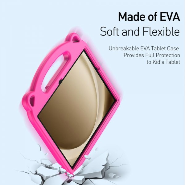 Dux Ducis Samsung Galaxy Tab A9 Plus -suojakotelo Panda Magenta