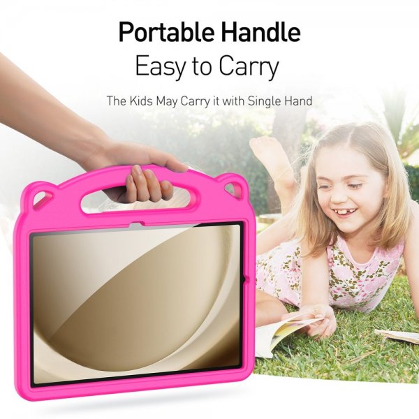 Dux Ducis Samsung Galaxy Tab A9 Plus -suojakotelo Panda Magenta