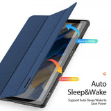 Dux Ducis Samsung Galaxy Tab A9 Plus -kotelo, DOMO-sarja, sininen