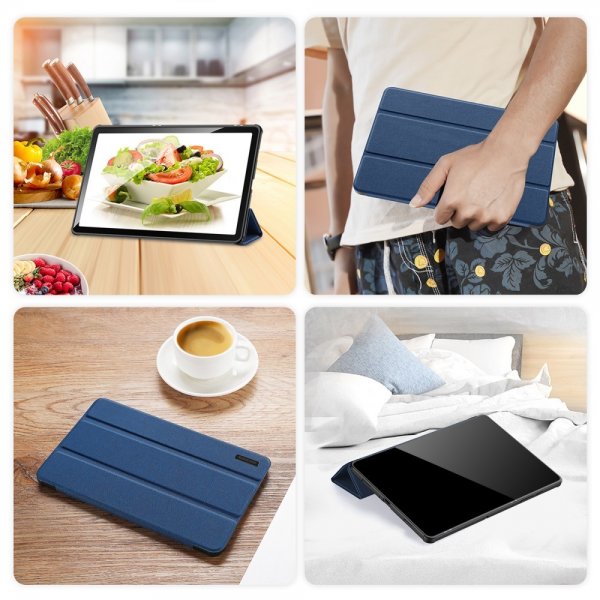 Dux Ducis Samsung Galaxy Tab A9 Plus -kotelo, DOMO-sarja, sininen