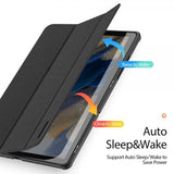 Dux Ducis Samsung Galaxy Tab A9 Plus -kotelo, DOMO-sarja, musta