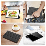 Dux Ducis Samsung Galaxy Tab A9 Plus -kotelo, DOMO-sarja, musta