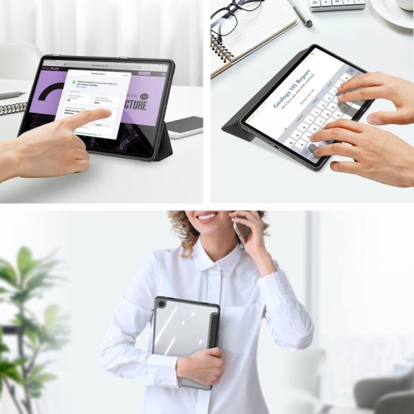 Dux Ducis Samsung Galaxy Tab A9 Plus Suojakotelo TOBY Series Musta