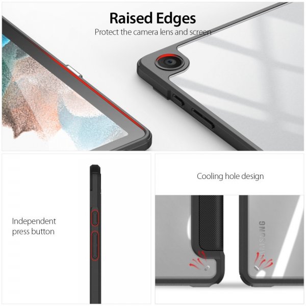 Dux Ducis Samsung Galaxy Tab A9 Plus Suojakotelo TOBY Series Musta