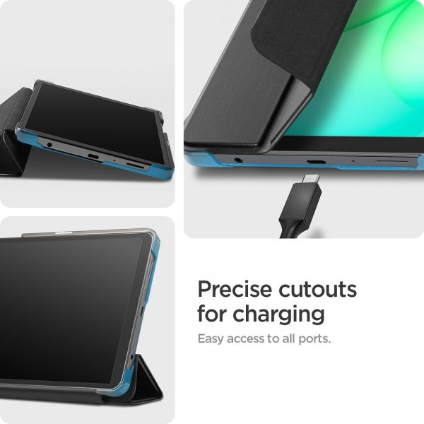 Spigen Samsung Galaxy Tab A9/Tab A11 -kotelo Smart Fold, musta