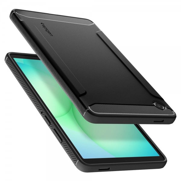 Spigen Samsung Galaxy Tab A9/Tab A11 Suojakuori Rugged Armor Mattamusta