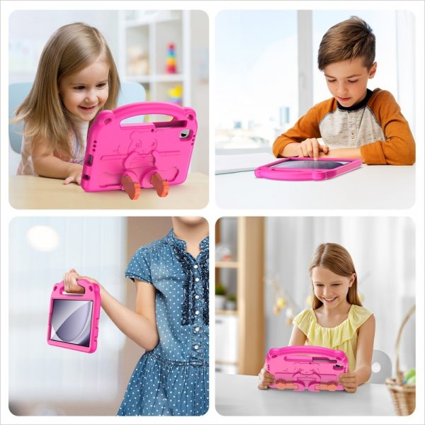 Dux Ducis Samsung Galaxy Tab A7 Lite/Galaxy Tab A9 Suojakuori Panda Magenta