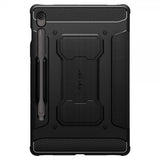 Spigen Samsung Galaxy Tab S10 FE Rugged Armor Pro -suojakuori, mattamusta
