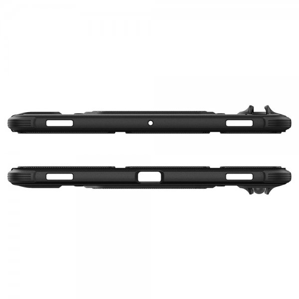 Spigen Samsung Galaxy Tab S10 FE Rugged Armor Pro -suojakuori, mattamusta