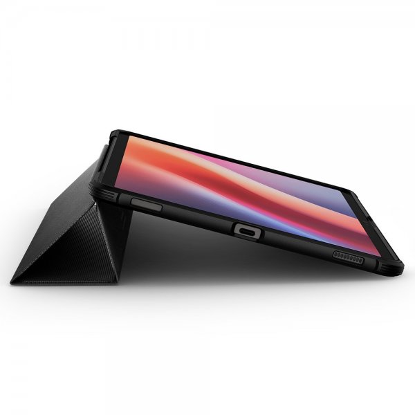 Spigen Samsung Galaxy Tab S10 FE Rugged Armor Pro -suojakuori, mattamusta