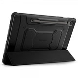 Spigen Samsung Galaxy Tab S10 FE Rugged Armor Pro -suojakuori, mattamusta