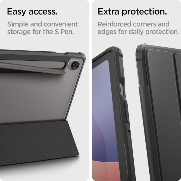 Spigen Samsung Galaxy Tab S10 FE -kotelo Ultra Hybrid Pro, musta