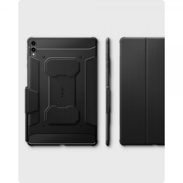 Spigen Samsung Galaxy Tab S11 Ultra -suojakuori Rugged Armor Pro Matte Black
