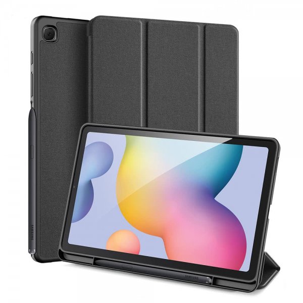 Dux Ducis Samsung Galaxy Tab S6 Lite -kotelo, DOMO Series, musta
