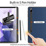 Dux Ducis Samsung Galaxy Tab S7 Plus/Tab S7 FE/Tab S8 Plus -kotelo DOMO-sarja Sininen