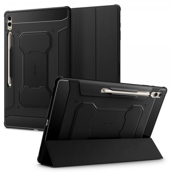 Spigen Samsung Galaxy Tab S8 Ultra/S9 Ultra/S10 Ultra Kotelo Rugged Armor Pro Musta