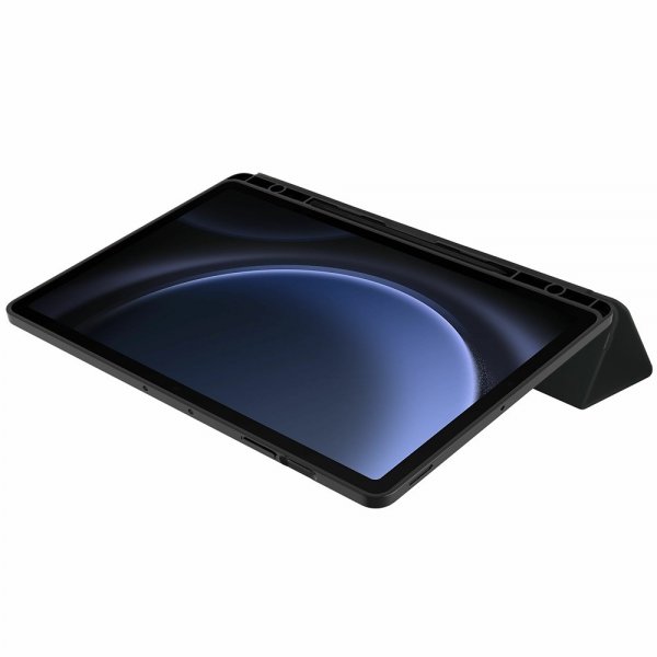 Otterbox Samsung Galaxy Tab S9 FE Plus React Folio -suojakotelo, musta