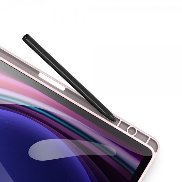 Dux Ducis Samsung Galaxy Tab S9 FE -kotelo, TOBY-sarja, vaaleanpunainen