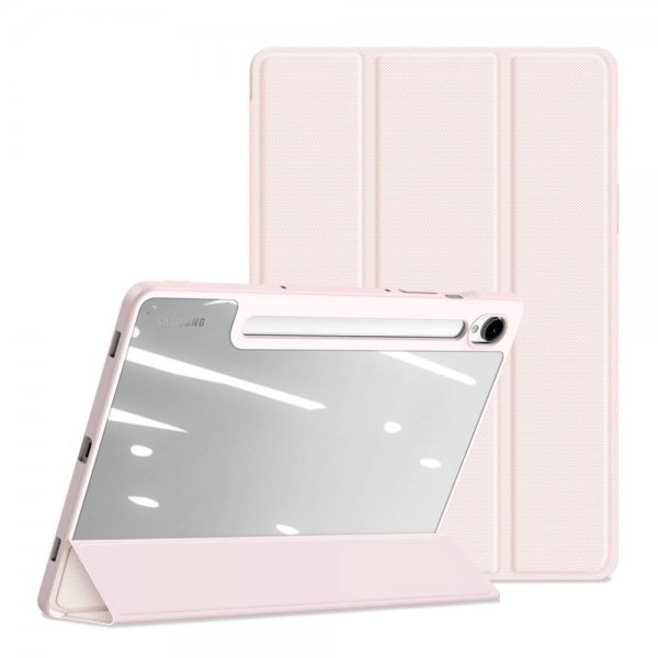 Dux Ducis Samsung Galaxy Tab S9 FE -kotelo, TOBY-sarja, vaaleanpunainen