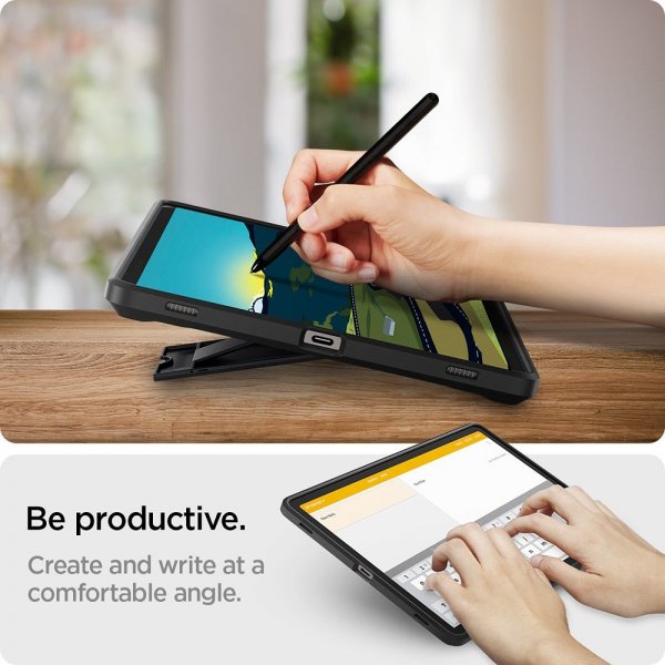 Spigen Samsung Galaxy Tab S9 Plus/Galaxy Tab S10 Plus Suojakuori Tough Armor Pro Musta