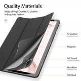Dux Ducis Samsung Galaxy Tab S9 -kotelo DOMO Series, musta