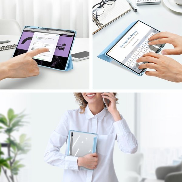 Dux Ducis Samsung Galaxy Tab S9 Ultra -suojakotelo, TOBY Series, sininen